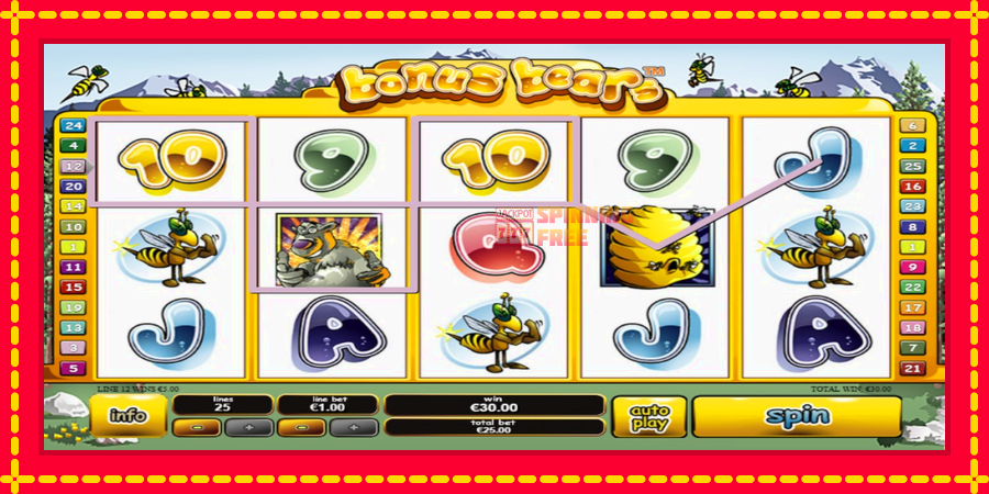 Bonus Bears mesin slot dengan animasi cerah, gambar 3