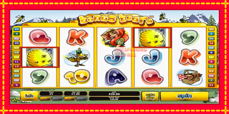 Bonus Bears mesin slot dengan animasi cerah, gambar 4