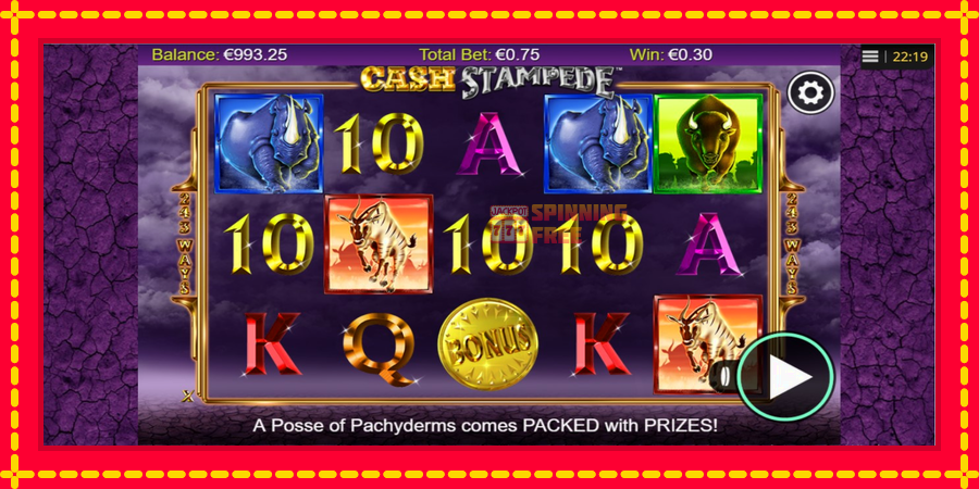 Cash Stampede mesin slot dengan animasi cerah, gambar 3