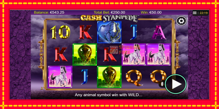 Cash Stampede mesin slot dengan animasi cerah, gambar 4