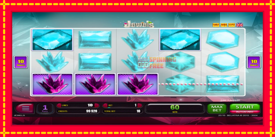 Jewels mesin slot dengan animasi cerah, gambar 5