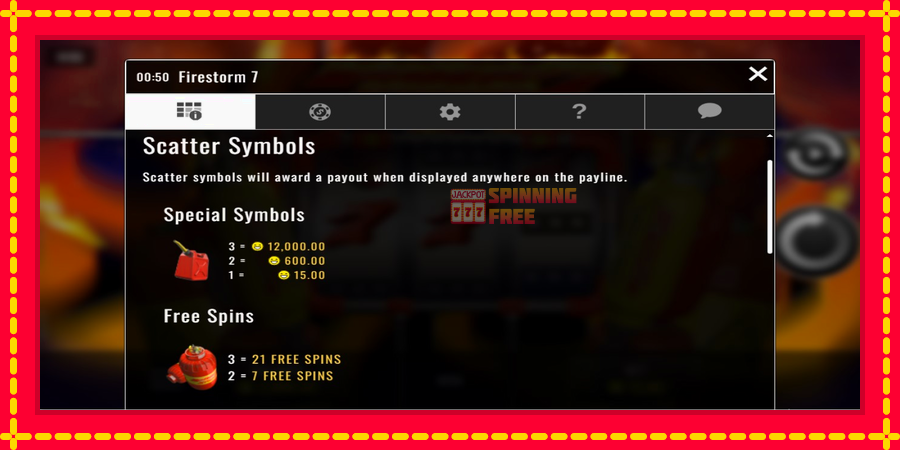 Firestorm 7 mesin slot dengan animasi cerah, gambar 3