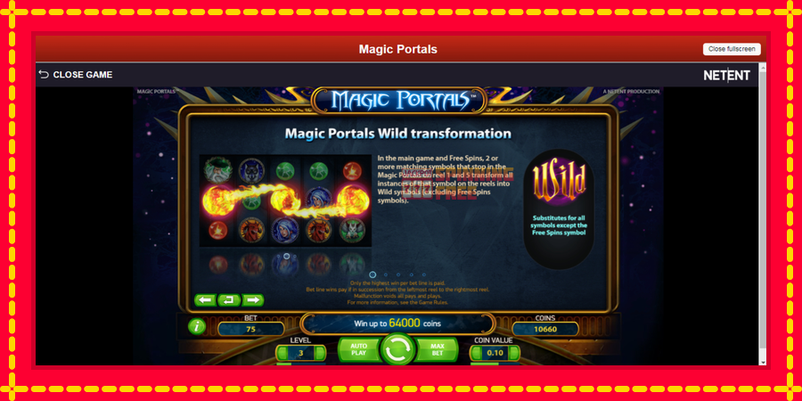 Magic Portals mesin slot dengan animasi cerah, gambar 5