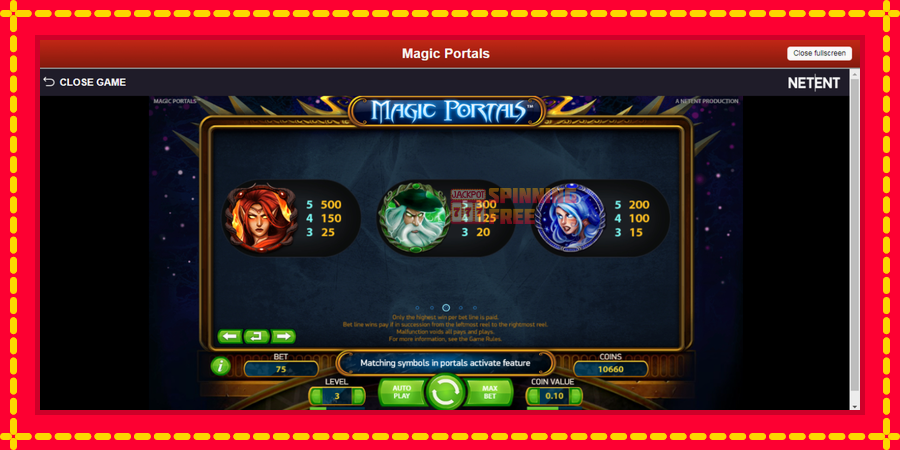 Magic Portals mesin slot dengan animasi cerah, gambar 6