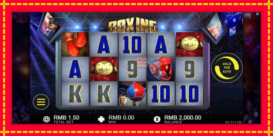 Boxing mesin slot dengan animasi cerah, gambar 1