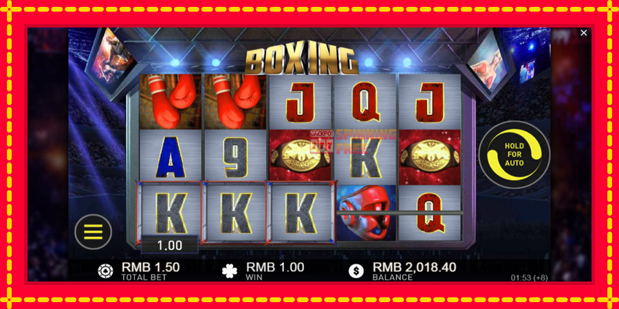 Boxing mesin slot dengan animasi cerah, gambar 3