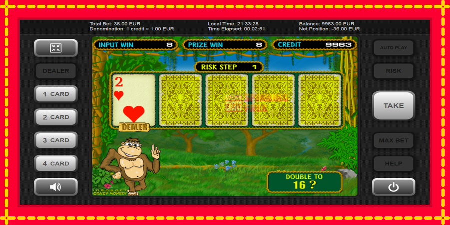 Crazy Monkey mesin slot dengan animasi cerah, gambar 3