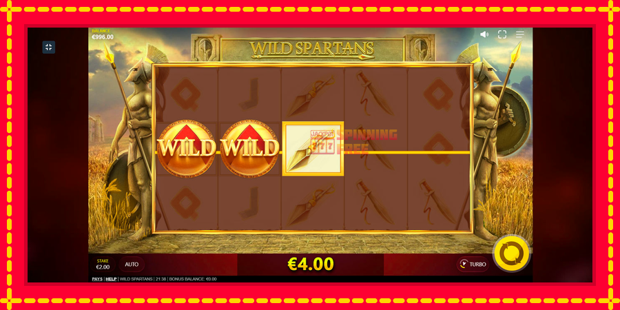 Wild Spartans mesin slot dengan animasi cerah, gambar 5