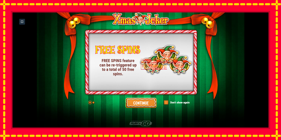 Xmas Joker mesin slot dengan animasi cerah, gambar 1