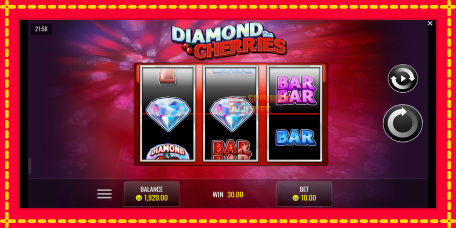 Diamond Cherries mesin slot dengan animasi cerah, gambar 2