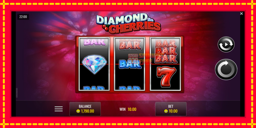 Diamond Cherries mesin slot dengan animasi cerah, gambar 3