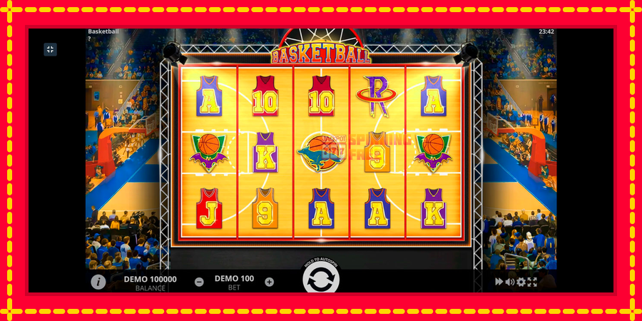 Basketball mesin slot dengan animasi cerah, gambar 1