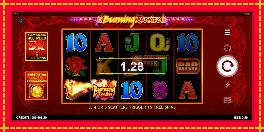 Burning Desire mesin slot dengan animasi cerah, gambar 2