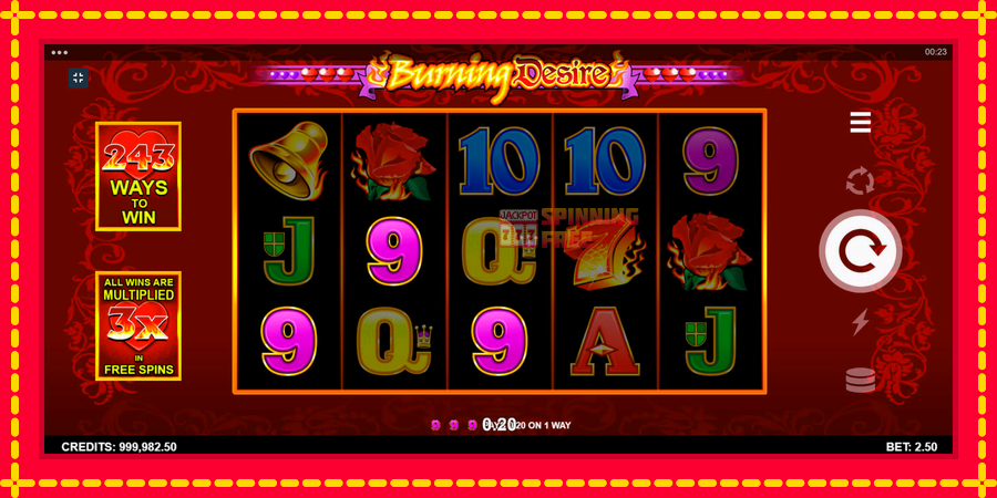 Burning Desire mesin slot dengan animasi cerah, gambar 5