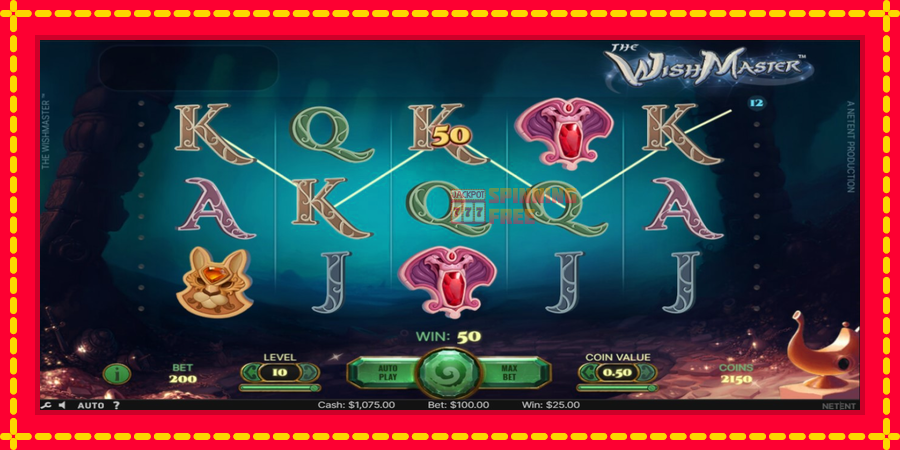 Wish Master mesin slot dengan animasi cerah, gambar 2