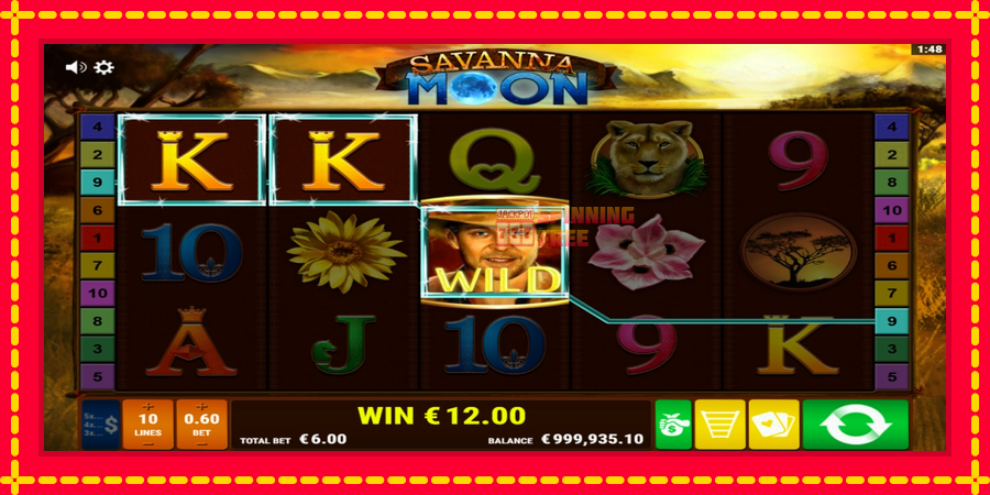 Savanna Moon mesin slot dengan animasi cerah, gambar 3