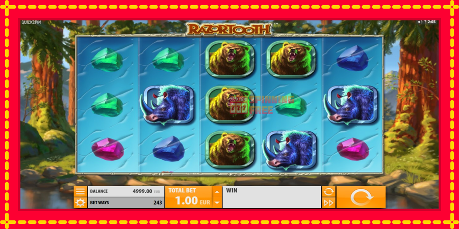 Razortooth mesin slot dengan animasi cerah, gambar 2