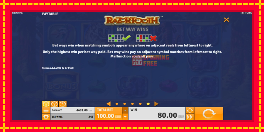 Razortooth mesin slot dengan animasi cerah, gambar 7