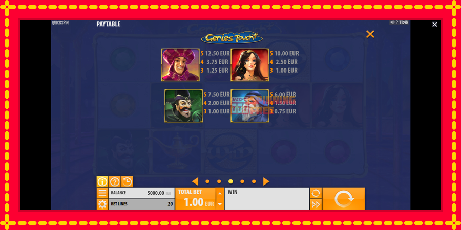 Genies Touch mesin slot dengan animasi cerah, gambar 4