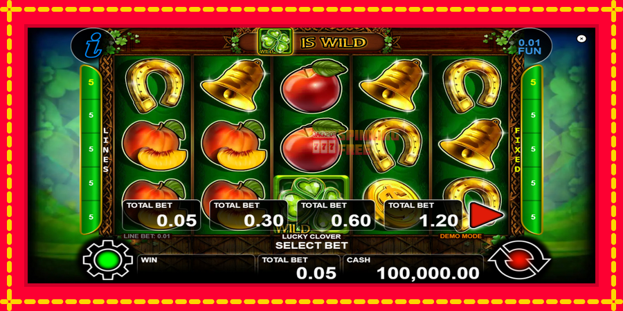 Lucky Clover mesin slot dengan animasi cerah, gambar 1