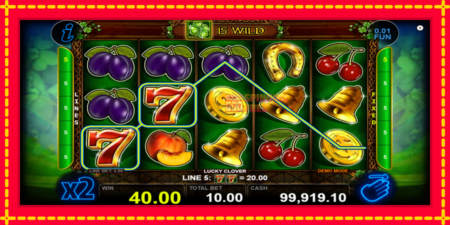 Lucky Clover mesin slot dengan animasi cerah, gambar 3