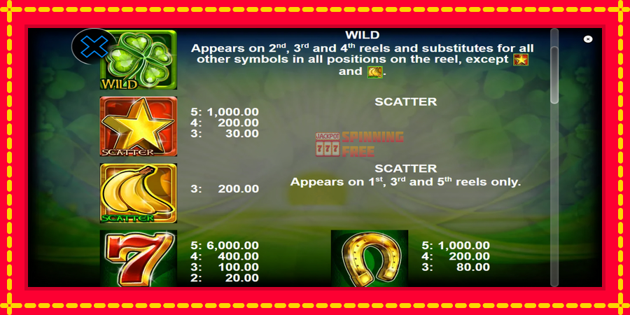 Lucky Clover mesin slot dengan animasi cerah, gambar 5