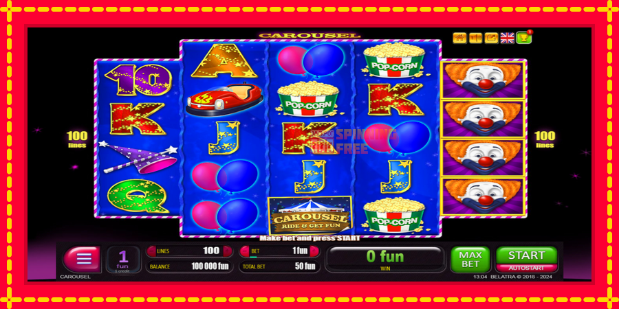 Carousel mesin slot dengan animasi cerah, gambar 2