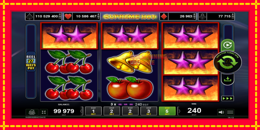 Supreme Hot mesin slot dengan animasi cerah, gambar 2