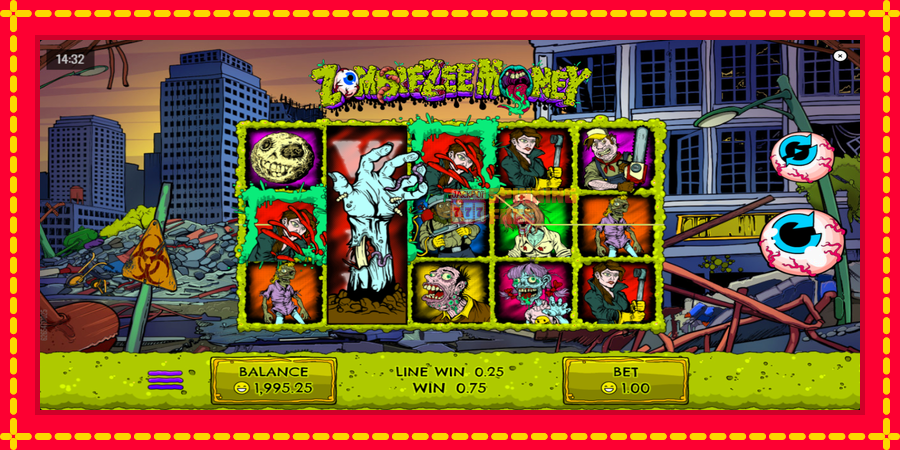 Zombiezee Money mesin slot dengan animasi cerah, gambar 3