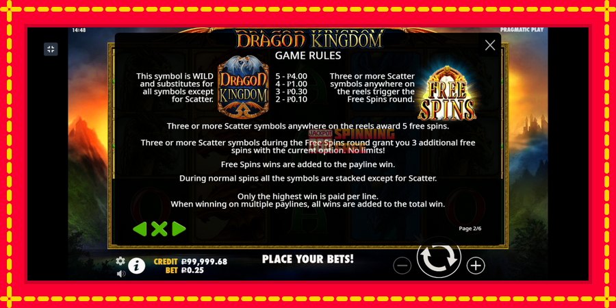 Dragon Kingdom mesin slot dengan animasi cerah, gambar 5