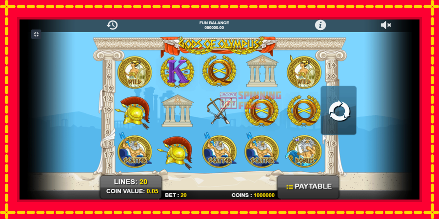 Gods of Olympus mesin slot dengan animasi cerah, gambar 1