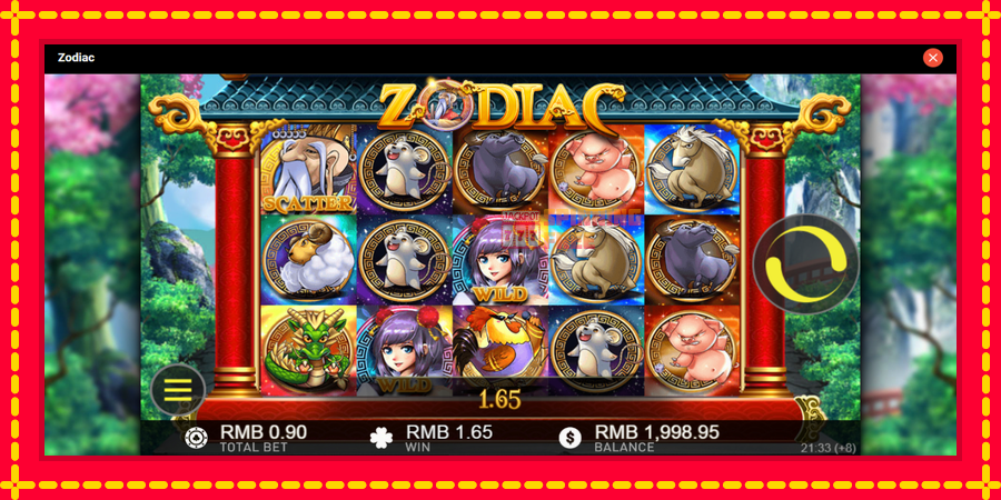 Zodiac mesin slot dengan animasi cerah, gambar 4