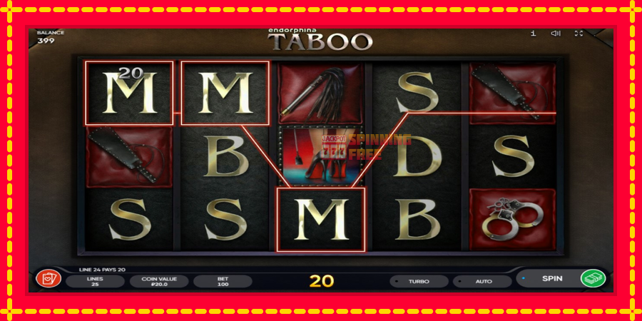 Taboo mesin slot dengan animasi cerah, gambar 3