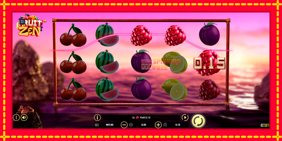 Fruit Zen mesin slot dengan animasi cerah, gambar 9