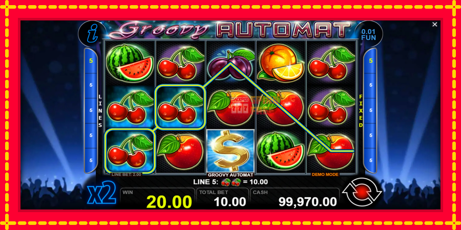 Groovy Automat mesin slot dengan animasi cerah, gambar 2