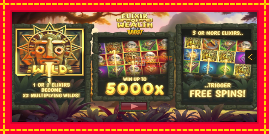 Elixir of Wealth mesin slot dengan animasi cerah, gambar 1