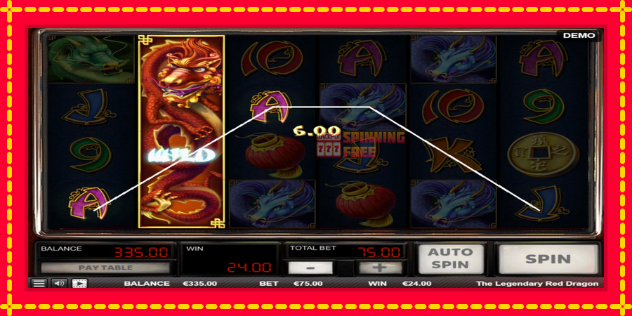 The Legendary Red Dragon mesin slot dengan animasi cerah, gambar 3