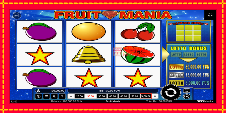 Fruit Mania mesin slot dengan animasi cerah, gambar 1