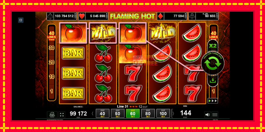 Flaming Hot mesin slot dengan animasi cerah, gambar 7