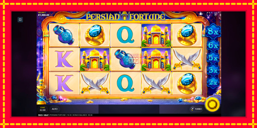 Persian Fortune mesin slot dengan animasi cerah, gambar 6