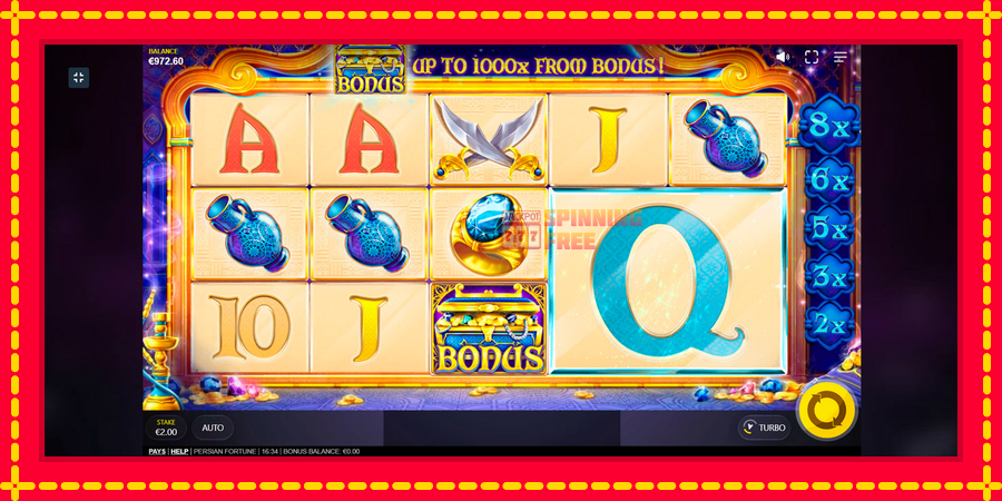 Persian Fortune mesin slot dengan animasi cerah, gambar 7