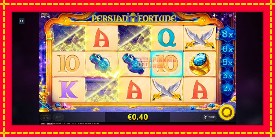 Persian Fortune mesin slot dengan animasi cerah, gambar 9