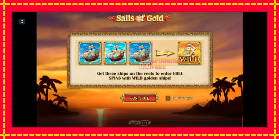 Sails of Gold mesin slot dengan animasi cerah, gambar 1