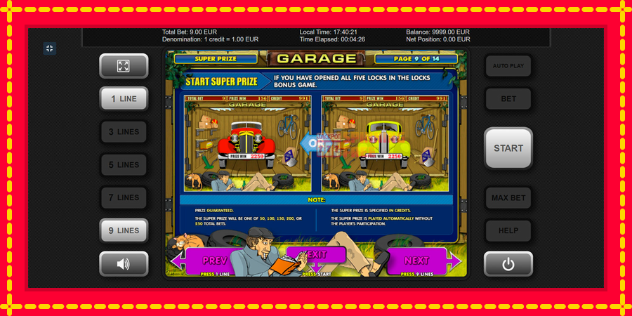 Garage mesin slot dengan animasi cerah, gambar 7