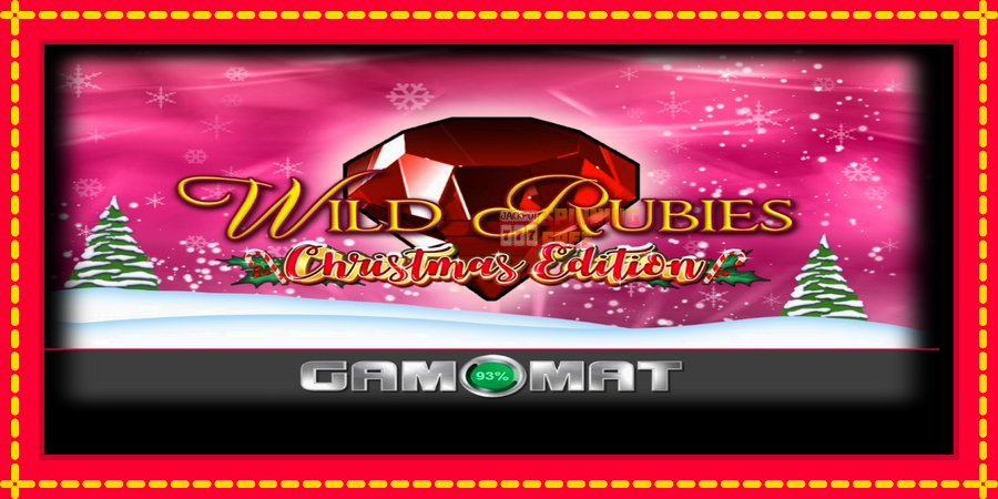 Wild Rubies Сhristmas Edition mesin slot dengan animasi cerah, gambar 1