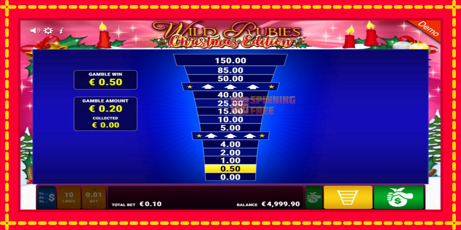 Wild Rubies Сhristmas Edition mesin slot dengan animasi cerah, gambar 4