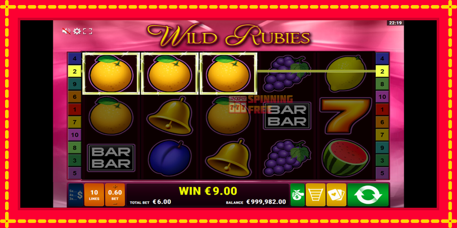 Wild Rubies mesin slot dengan animasi cerah, gambar 3