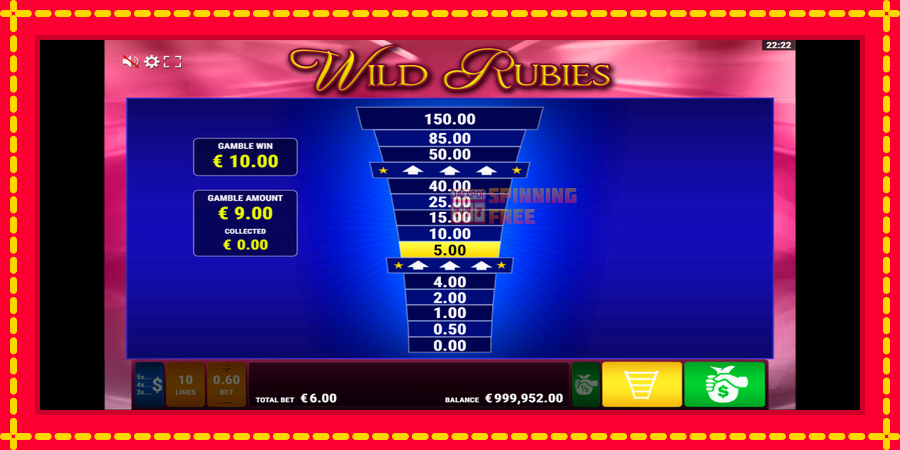 Wild Rubies mesin slot dengan animasi cerah, gambar 6