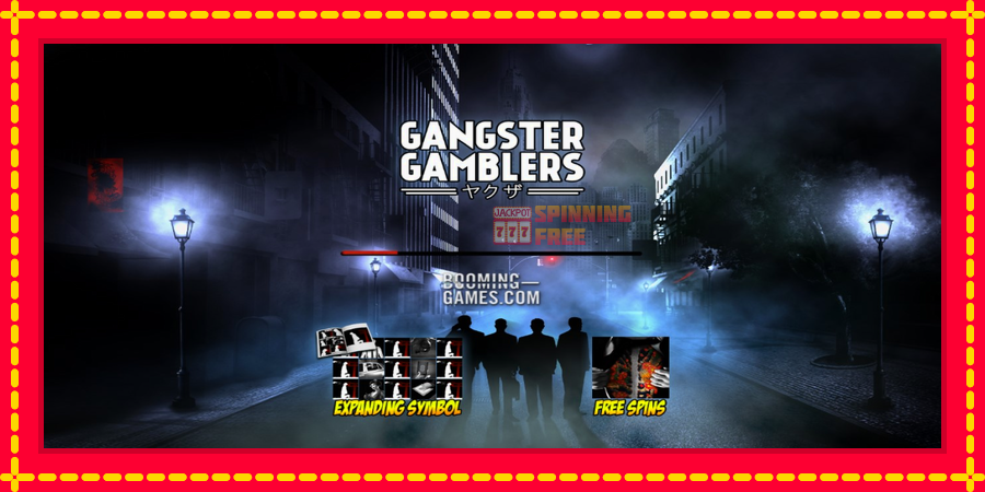 Gangster Gamblers mesin slot dengan animasi cerah, gambar 1