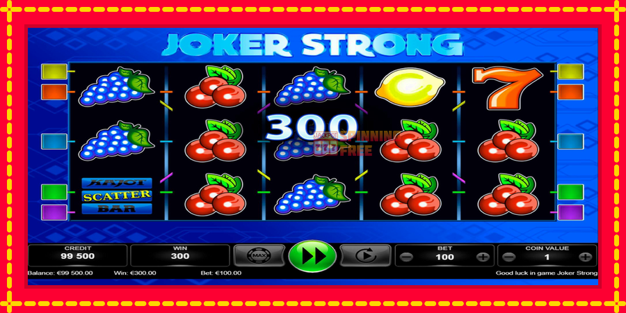 Joker Strong mesin slot dengan animasi cerah, gambar 1